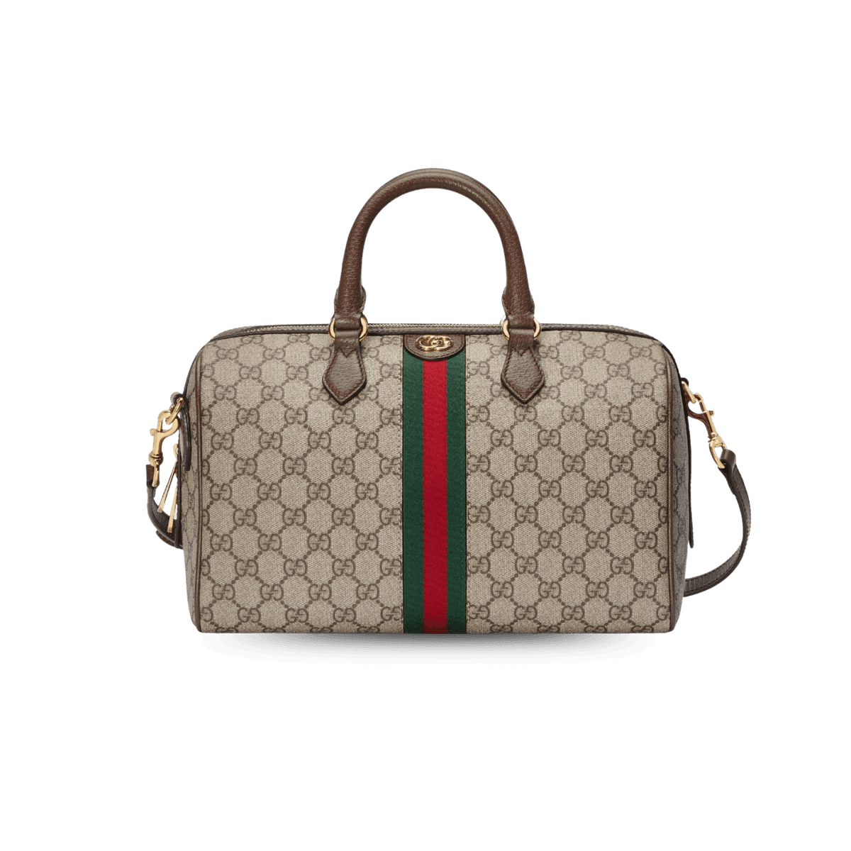 Gucci Ophidia GG Boston Medium Top Poignée Sac 12.2in/ 31cm Beige Gold Hardware pour femmes 772065 96IWG 8745
