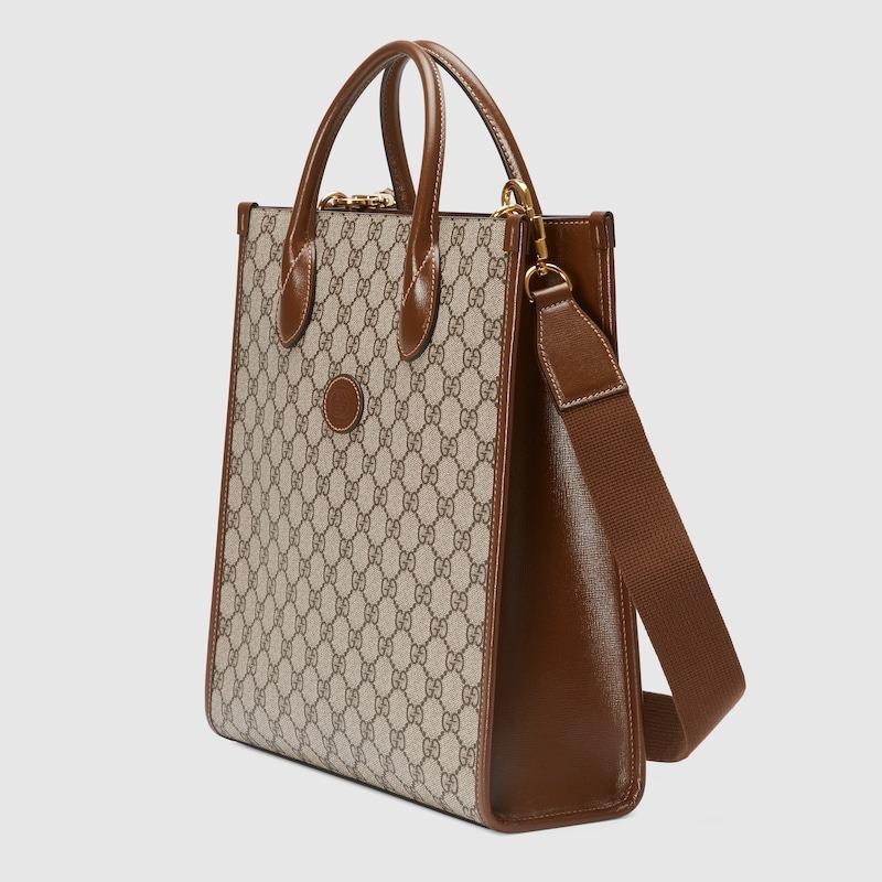 Gucci Tote Sac avec blocage G Brown pour femmes 723308 92THG 8563 11.8in/30cm