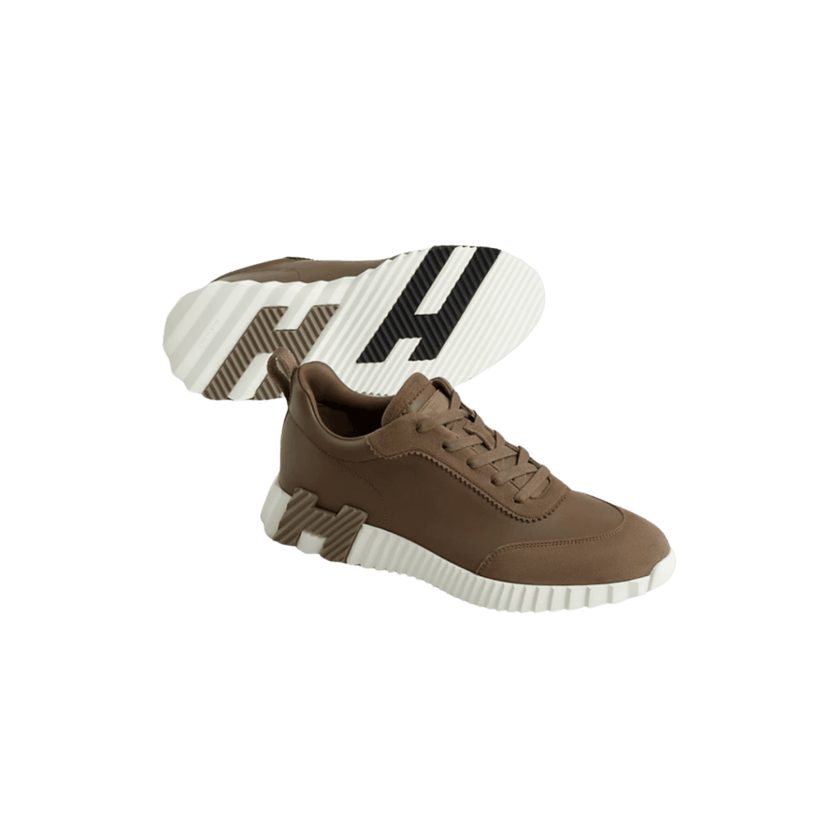 Hermes Bouncing Sneakers Etoupe For Men H221898ZHX3410