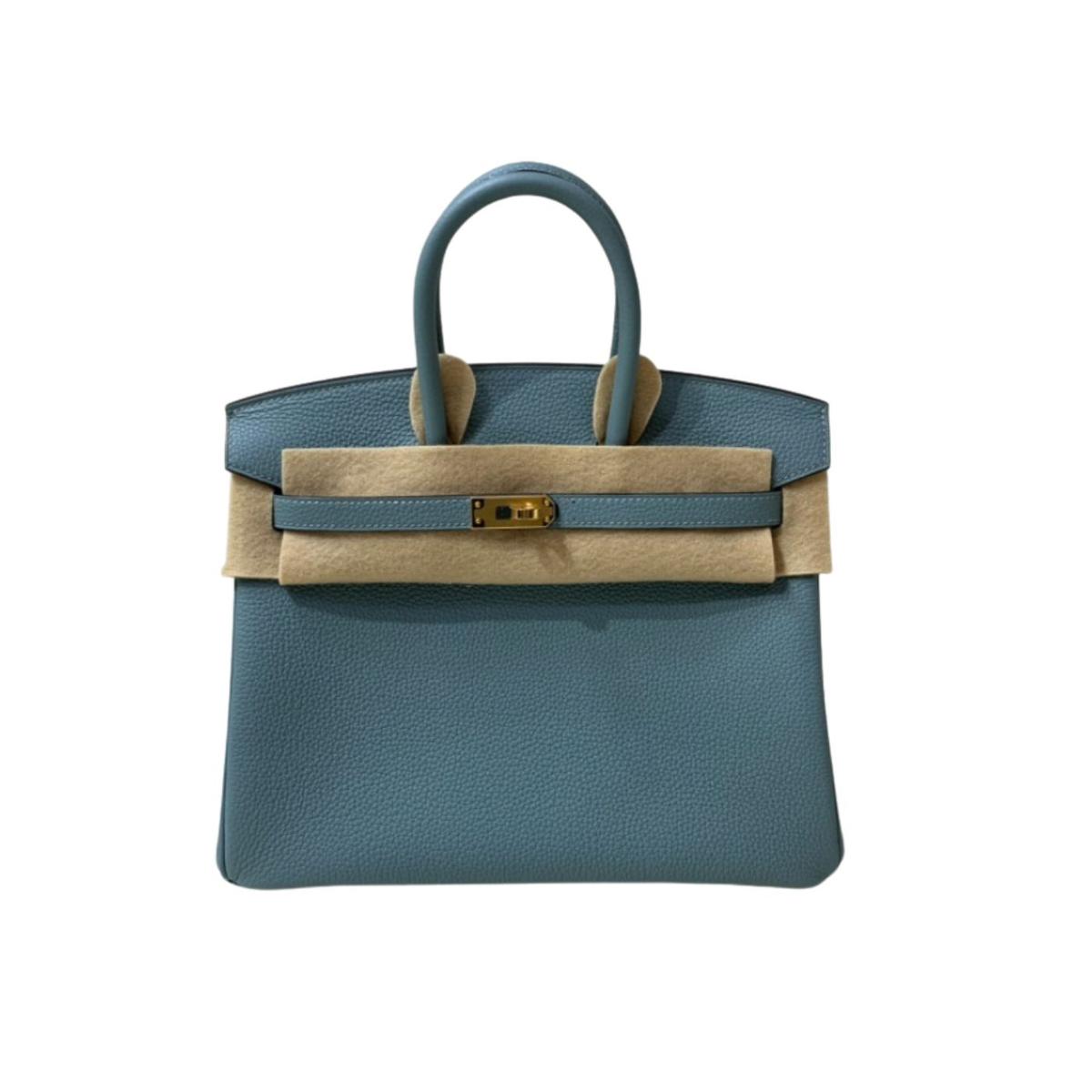 Hermes Birkin 25 Beton Togo Jade Green For Women 25cm / 9.8in -