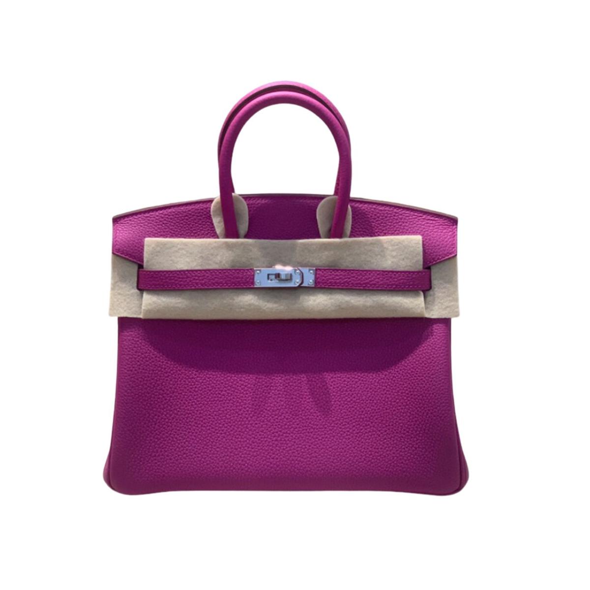 Hermes Birkin 25 Beton Togo Purple For Women 25cm / 9.8in -