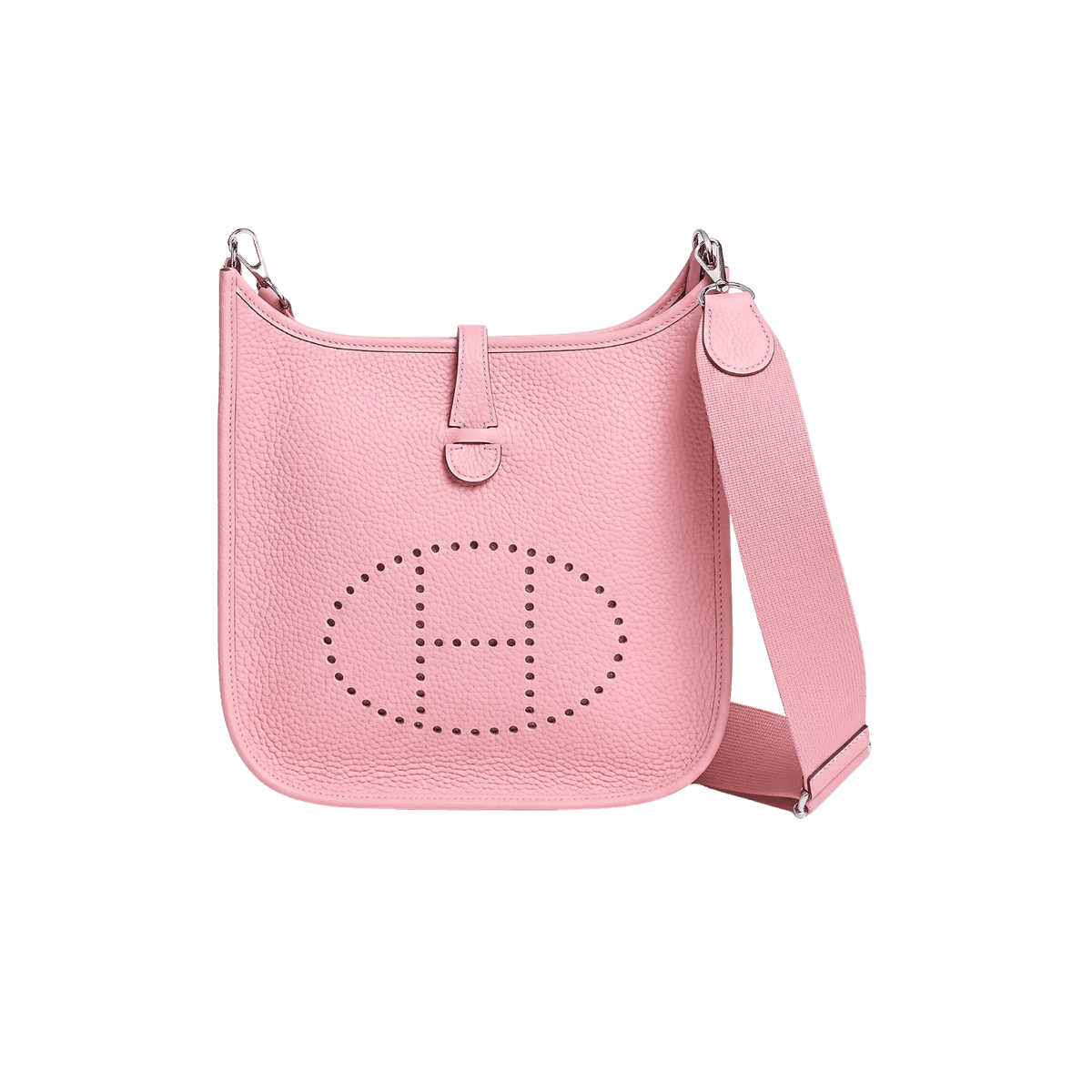 Hermes Evelyne III 29 Bag Pink With Silver-Toned Hardware For Women, Women's Shoulder And Crossbody Bags 11.4in/29cm