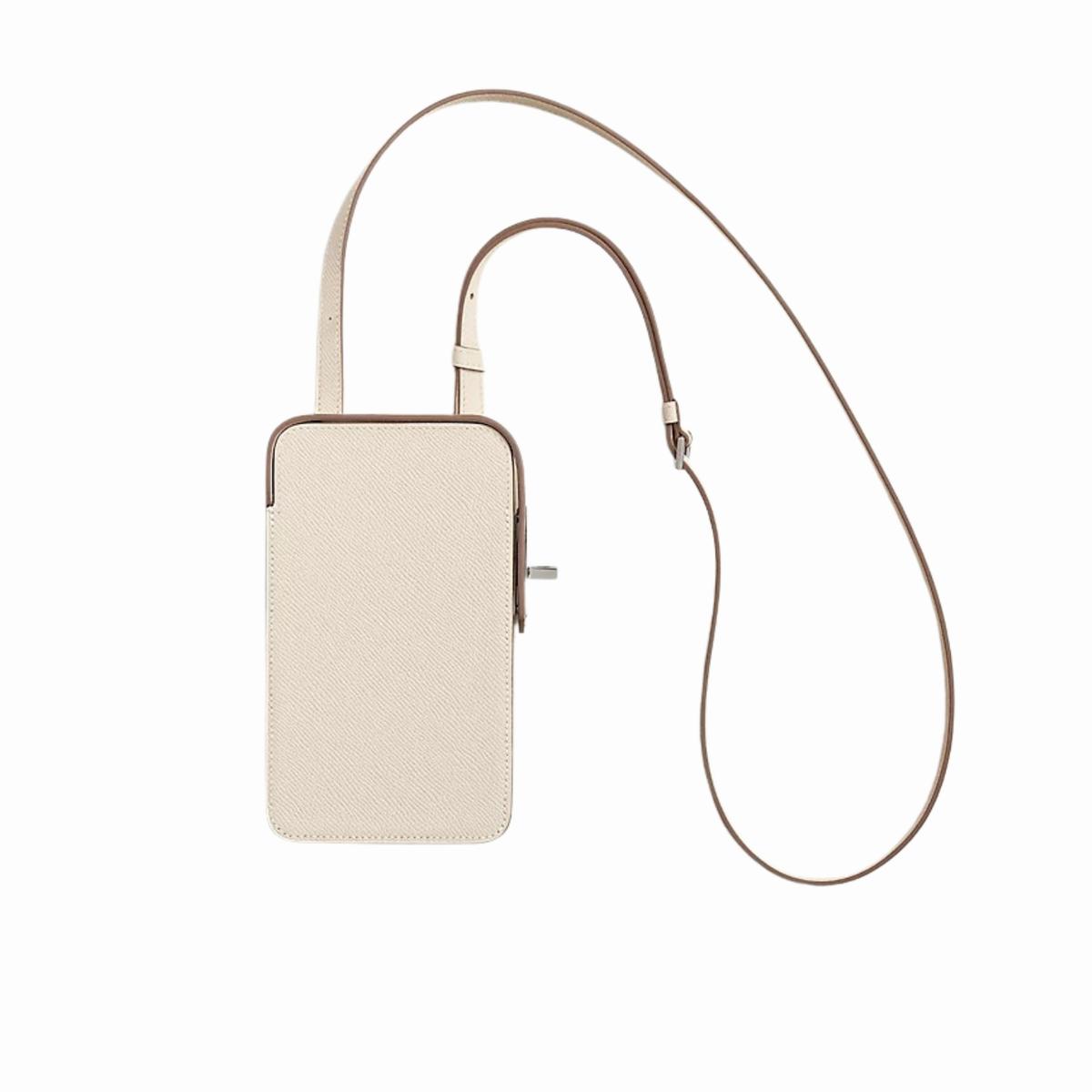 Hermes Hac A Box Phone Case Craie For Women 6.9in/17.5cm H084162CK10