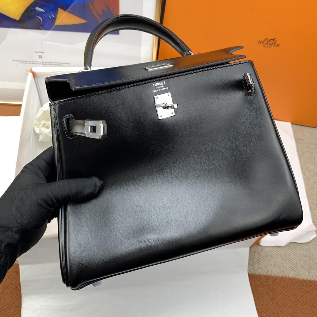 Hermes Kelly 25 Sac noir pour femmes, Sacs à main pour femmes, Sacs à épaule 10in/25cm