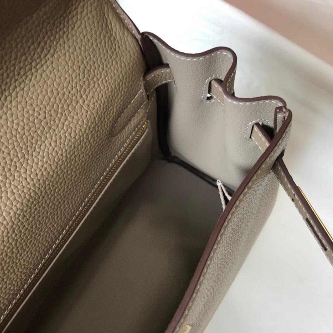 Sac Hermes Kelly 28 Etoupe Togo pour femmes, Sacs à main pour femmes, Sacs à épaule 11in/28cm