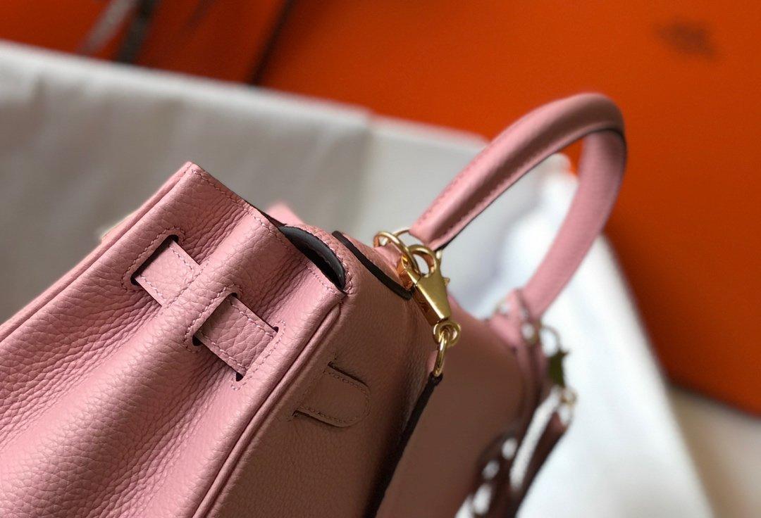 Hermes Kelly 28cm Bubblegum Pink Togo Sac pour femmes, Sacs à main pour femmes, Sacs à épaule 11in/28cm