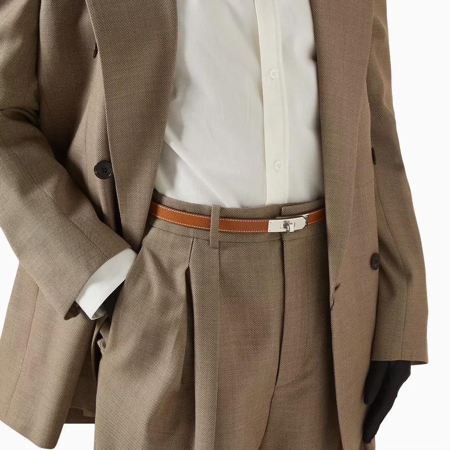 Hermes Kelly Pocket 18 Belt Brown For Women H081120CK37