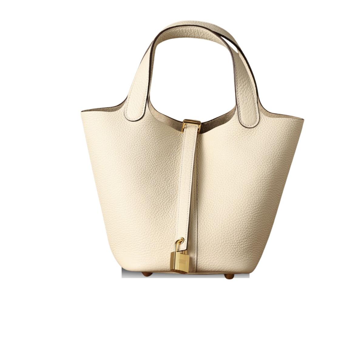 Hermes Picotin Lock 18 Cream Bag For Women, Women's Handbags 7.1in/18cm