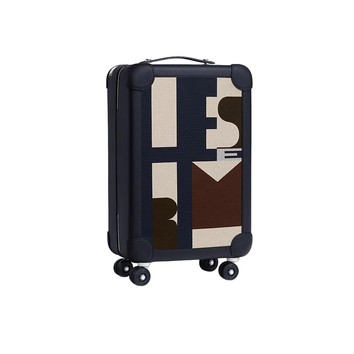 Hermes R.M.S Cabin Suitcase Blue Indigo 57cm/22in