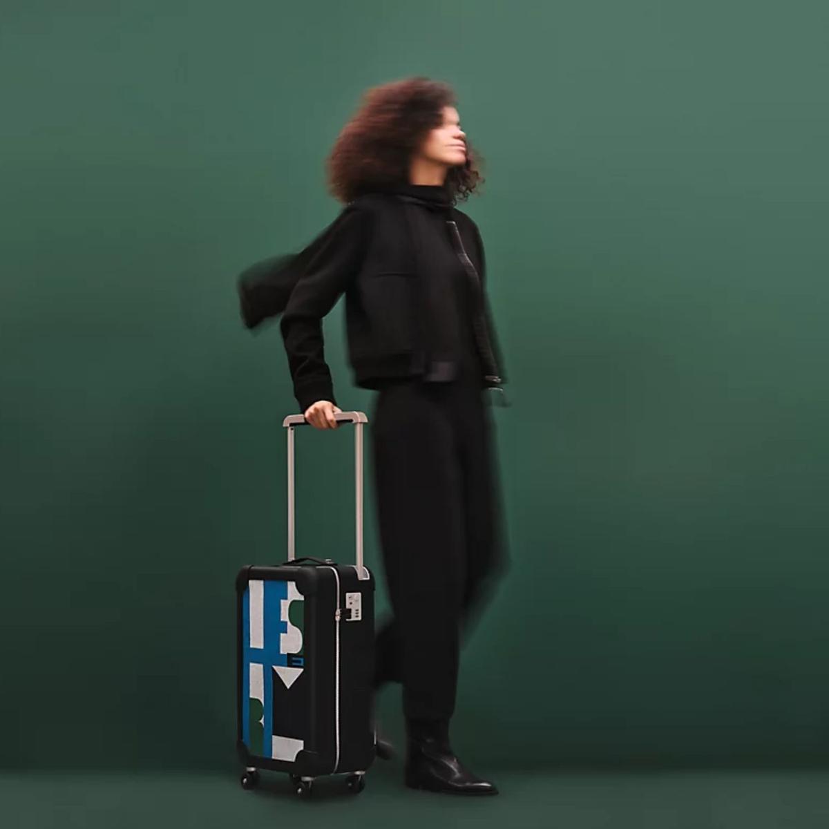 Hermes R.M.S Cabin Suitcase Blue Noir 57cm/22in
