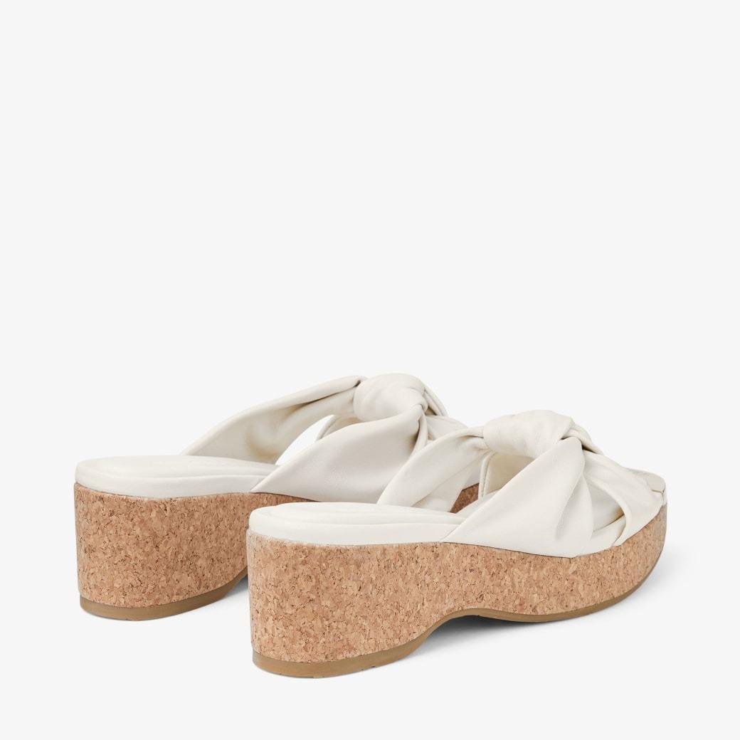 Jimmy Choo Avenue Wedge 50 Latte pour les femmes AVENUEWEDGE50NAP