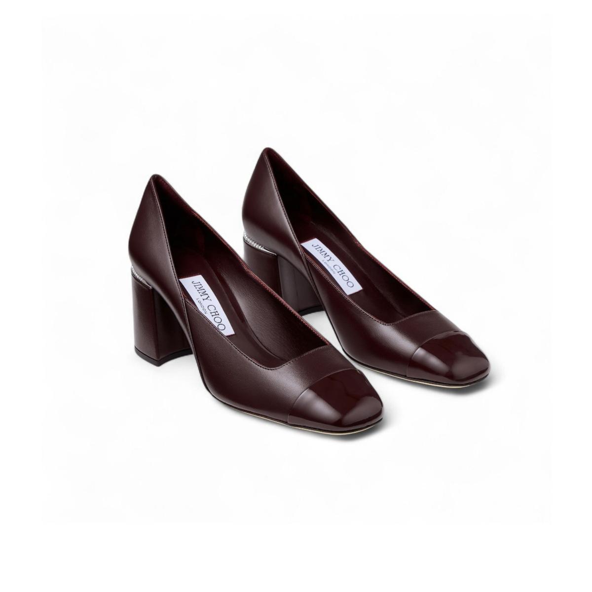 Jimmy Choo Jenson 65 pompes Merlot profond pour les femmes JENSON65PTZ