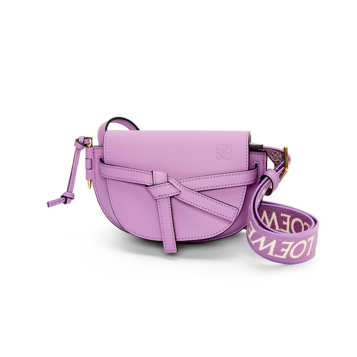 Loewe Mini Gate Dual Guimauve Bag For Women A650N46X13- 8.3 Inches/ 21 Cm