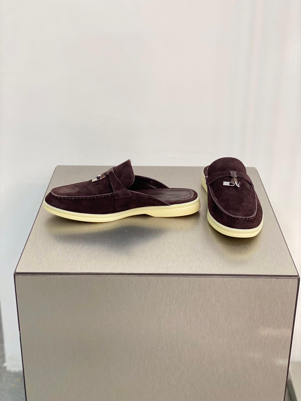 Loro Piana Babouche Charms Walk Loafers Bright Amaranth For Women