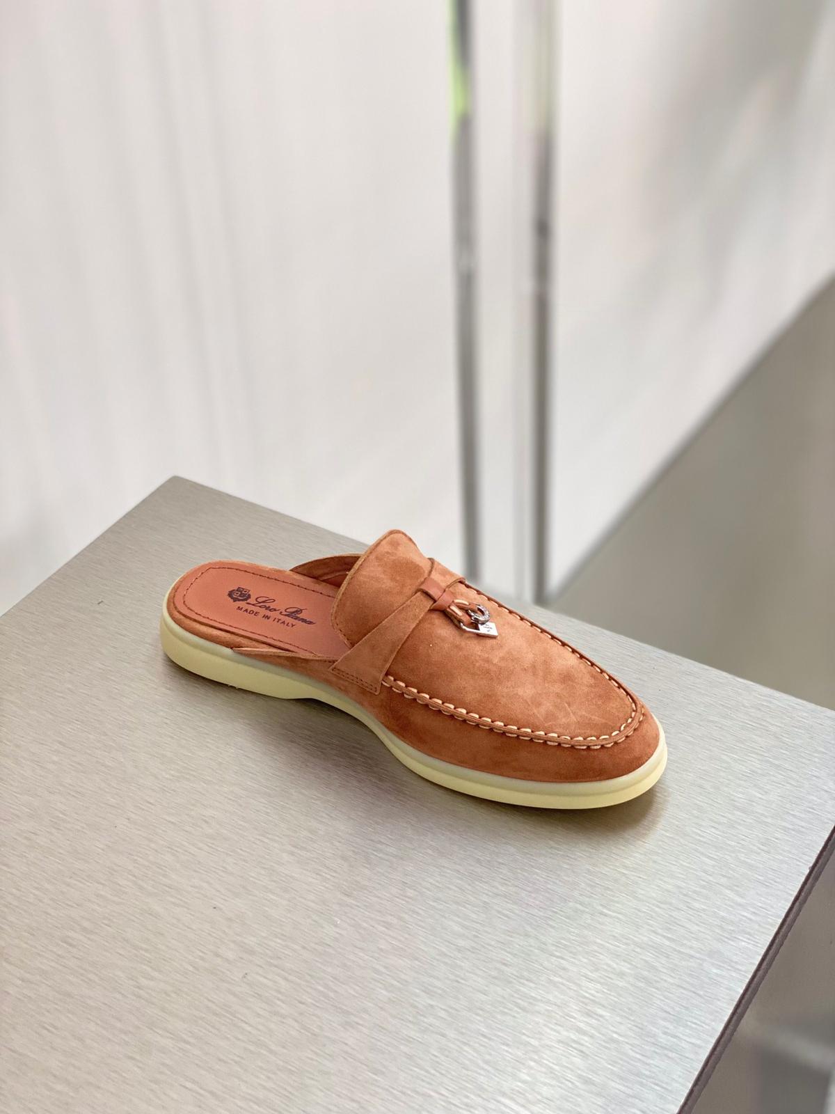Loro Piana Babouche Charms Walk Loafers Sorbet rose pour les femmes