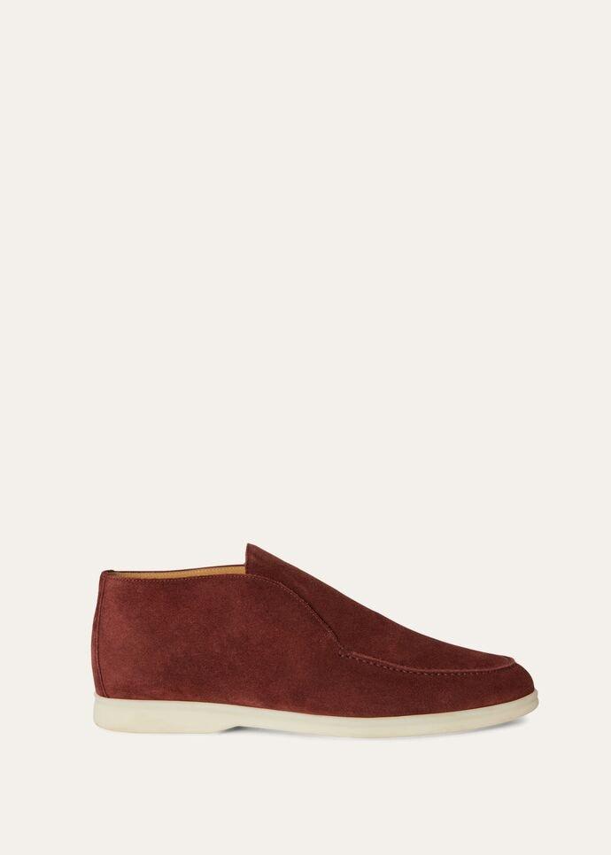 Loro Piana Open Walk Chukka Boots Brown For Men FAB4368