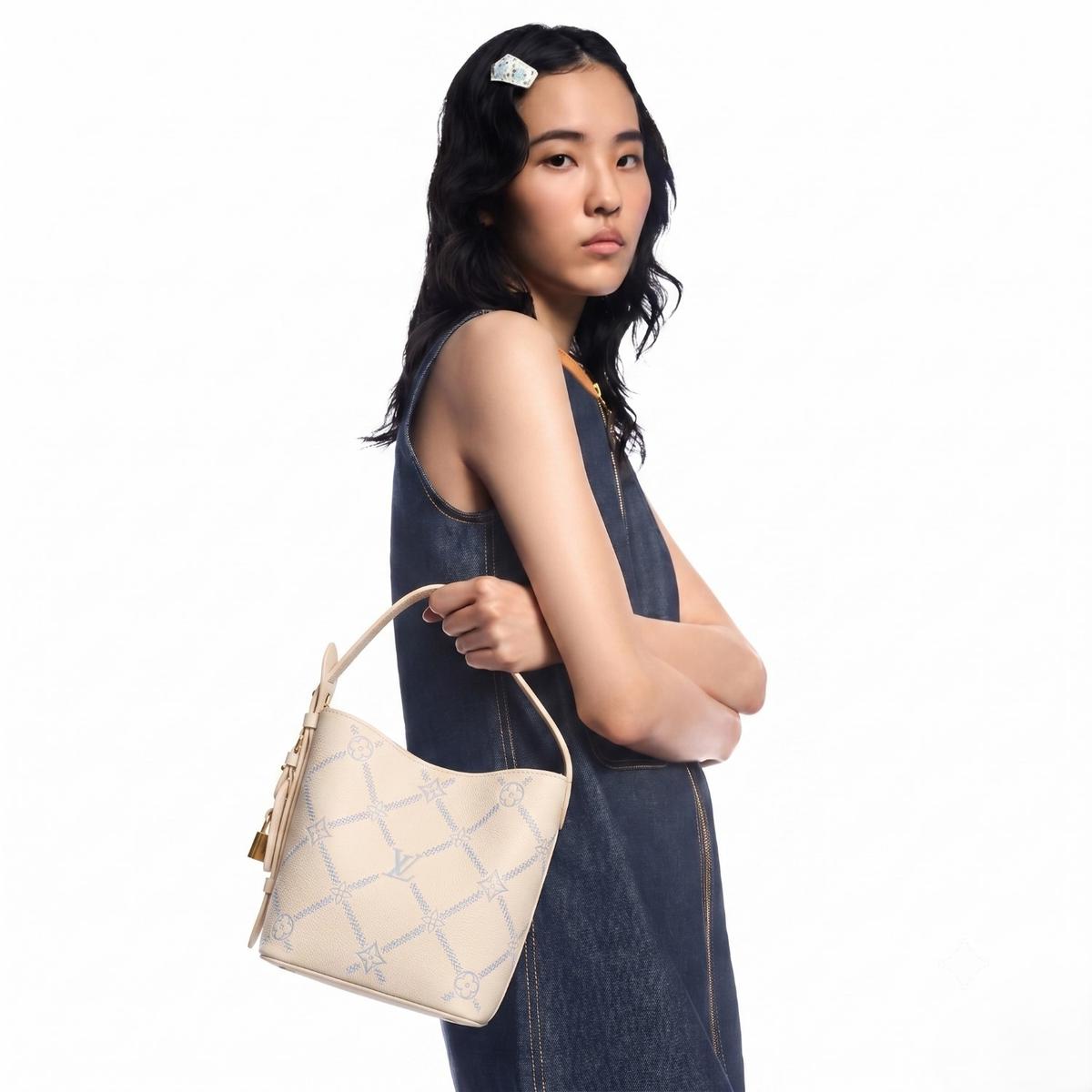 Louis Vuitton All In BB Bucket Bag 7.1in/ 18cm Quartz Couture Gold Hardware For Women M28910