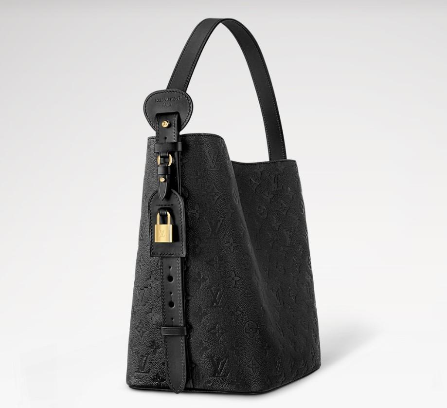 Louis Vuitton All In GM Bucket Bag 12.2in/ 31cm Black Monogram Empreinte Gold Hardware For Women M13044