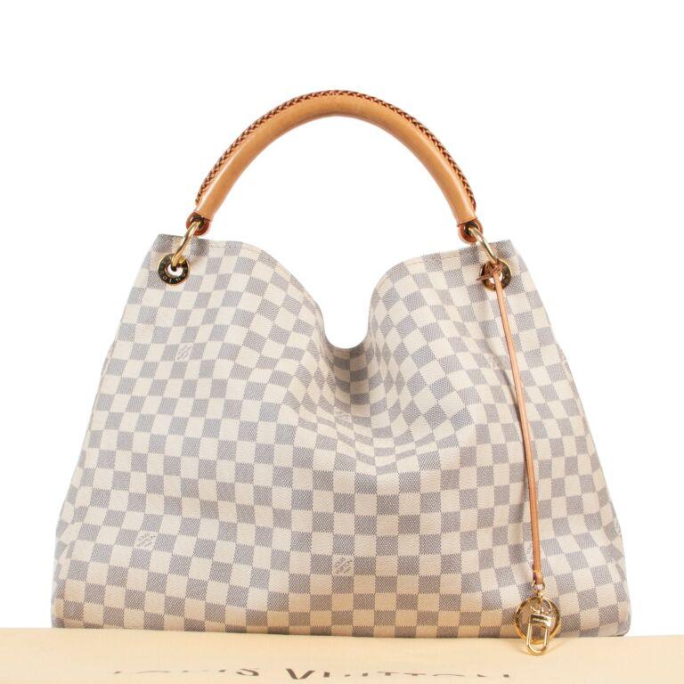 Louis Vuitton Artsy GM Damier Azur 18.5in/ 47cm Matériel or pour femmes