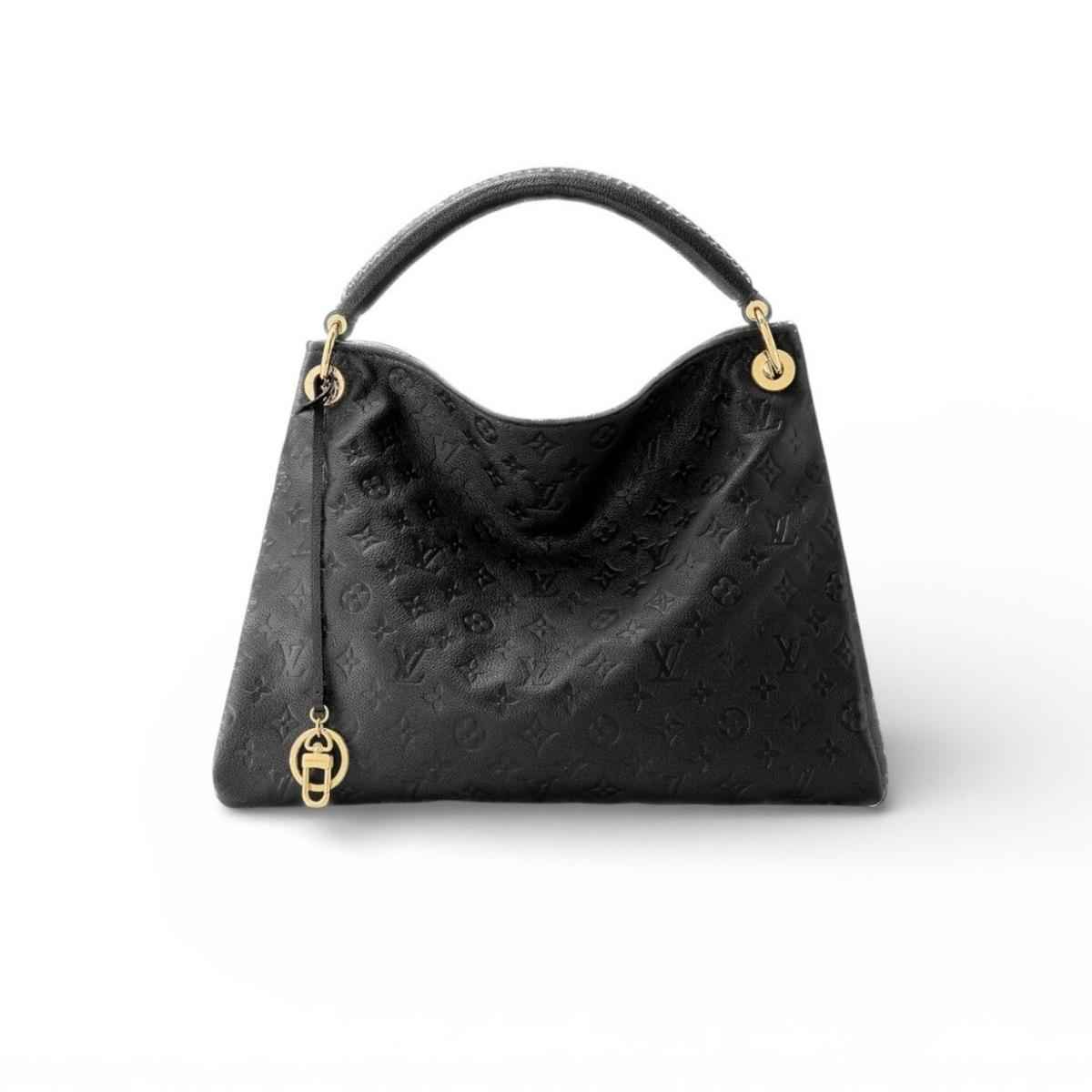Louis Vuitton Artsy MM Monogram Empreinte Noir Pour les femmes, Sacs à main pour femmes, Sacs à épaule 16.1in/41cm LV M41066