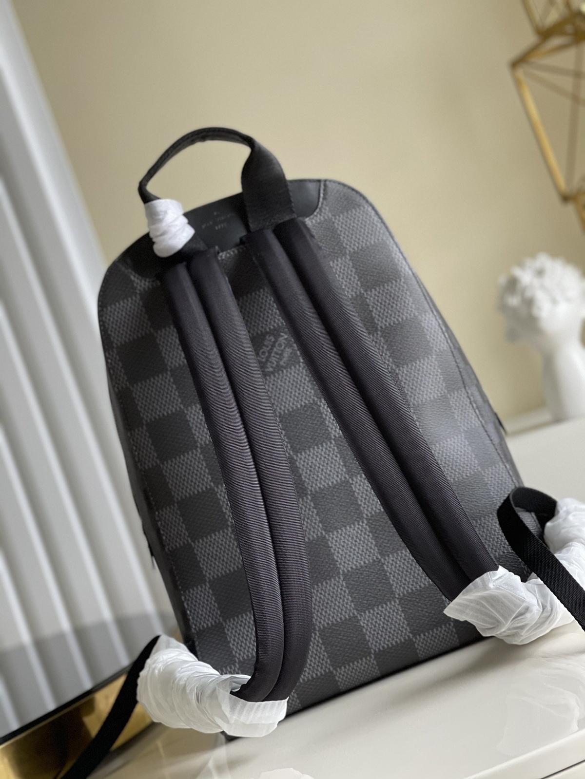 Louis Vuitton Campus Backpack Damier Graphite 3D Canvas Grey For Men, Men's Bags 39cm LV N50009