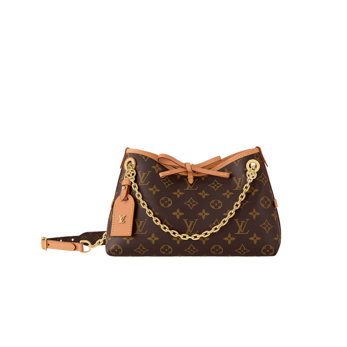 Louis Vuitton CarryAll BB Shoulder Bag 10.2in/ 26cm Monogram Brown For Women M13014