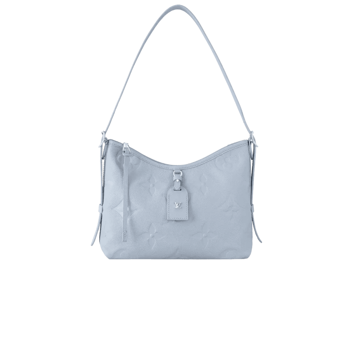 Louis Vuitton CarryAll PM Shoulder Bag 11.6in/ 29.5cm Blue Washed Silver Hardware For Women M46673