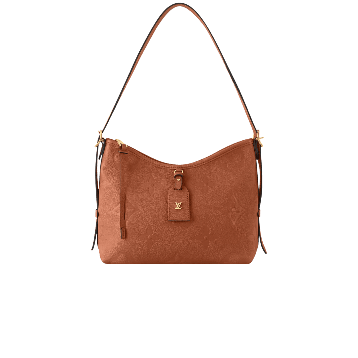 Louis Vuitton CarryAll PM Shoulder Bag 11.6in/ 29.5cm Cognac Brown Gold Hardware For Women M11790