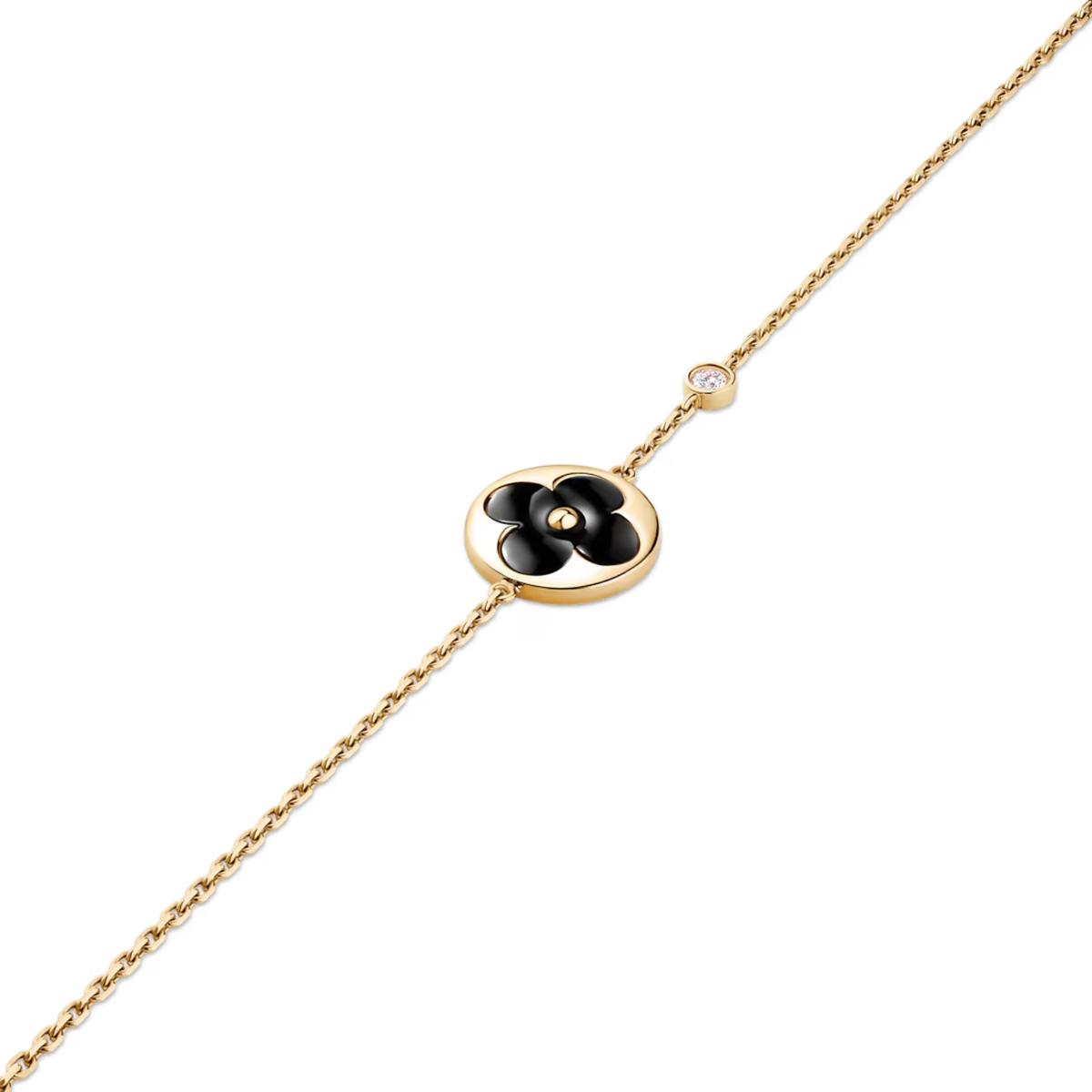 Louis Vuitton Color Blossom BB Sun Bracelet Gold-Toned For Women QA5118