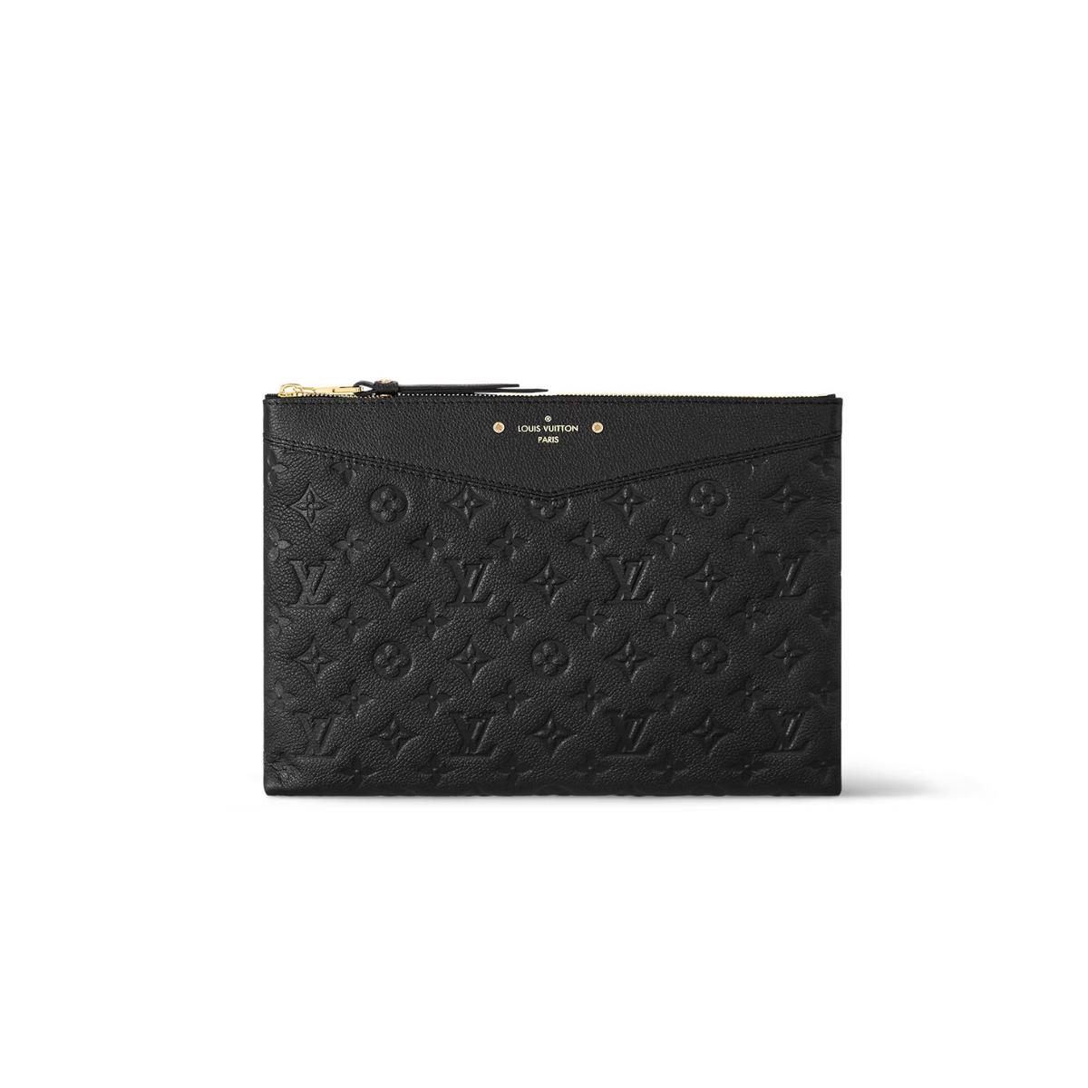 Louis Vuitton Daily Pouch Wallet Black For Women 11.6in/29.5cm LV M62937