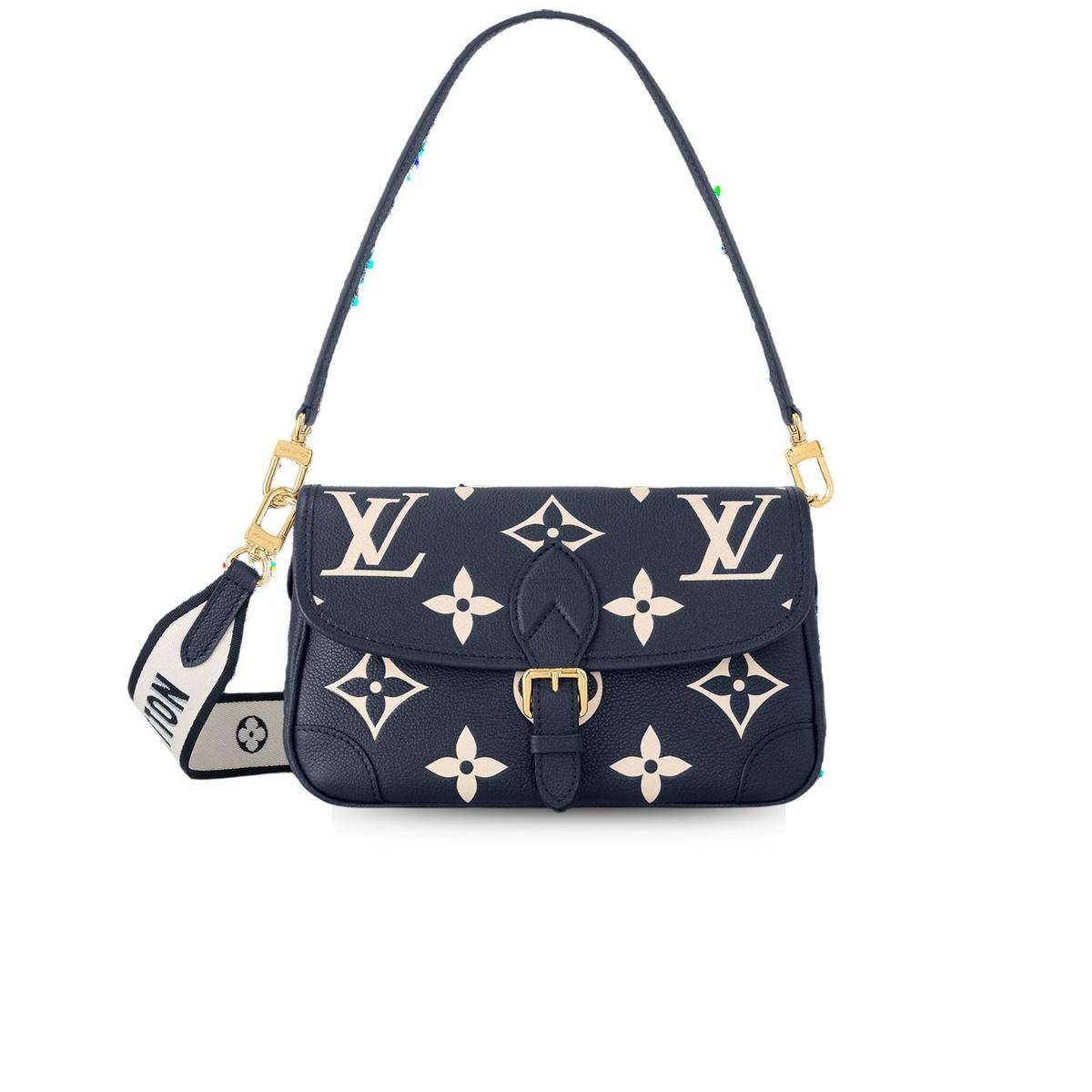 Louis Vuitton Diane Navy Blue For Women 9.4 Inches/ 24 Cm M47161