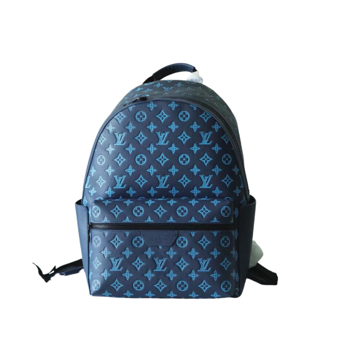 Louis Vuitton Discovery Backpack Dark Blue For Men 11.4in/29cm -