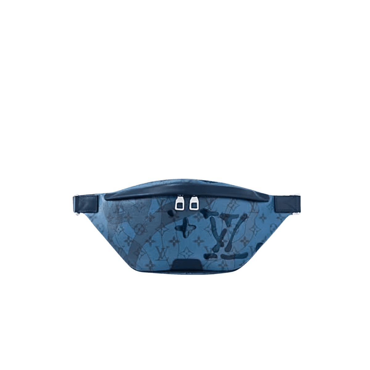 Louis Vuitton Discovery Bumbag 17.3in/ 44cm Blue Silver Hardware For Men M22576 -