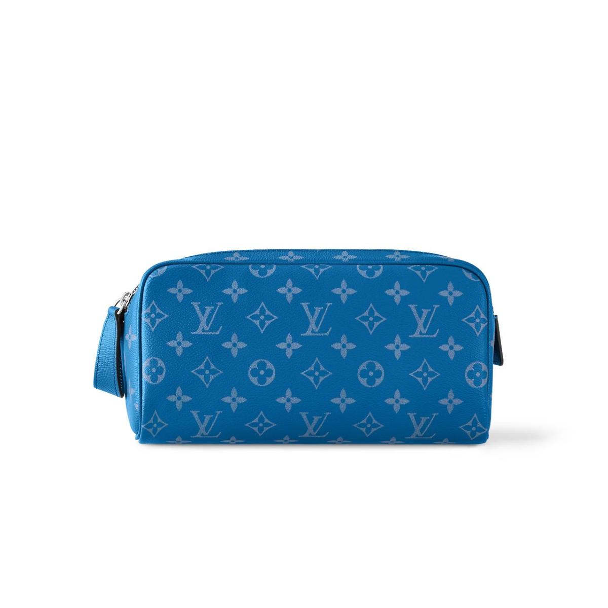 Louis Vuitton Dopp Kit Bag Blue 11in/28cm M31037