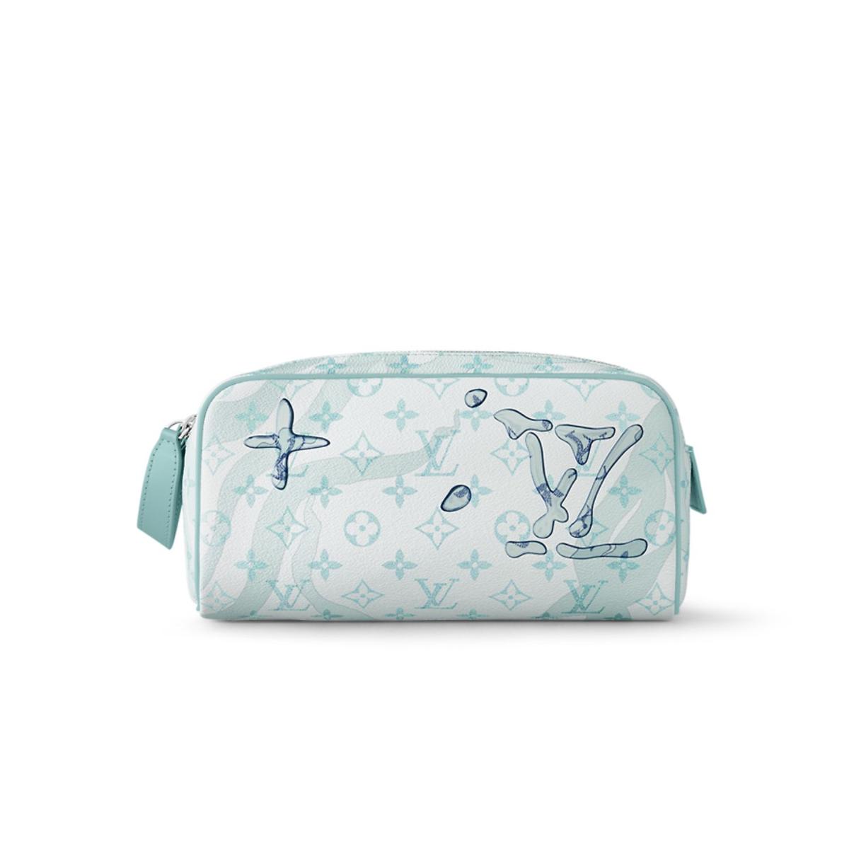 Louis Vuitton Dopp Kit Bag Blue 11in/28cm M82337