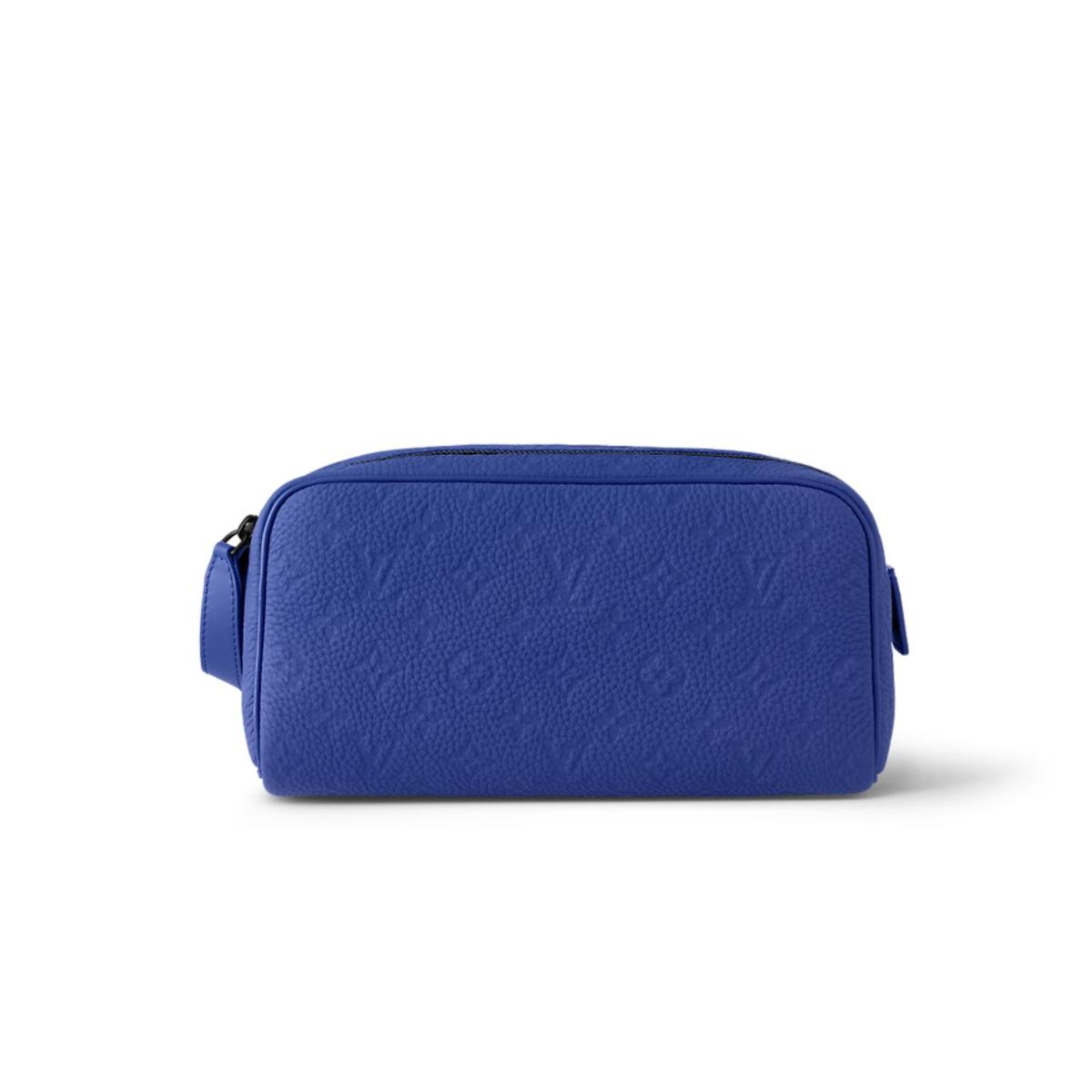 Louis Vuitton Dopp Kit Bag Blue 11in/28cm M82576