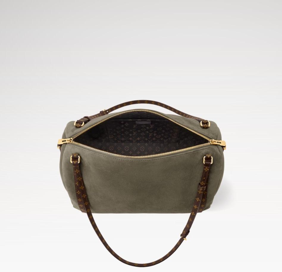 Louis Vuitton Express MM Shoulder Bag 14.2in/ 36cm Khaki Gold Hardware For Women M29230