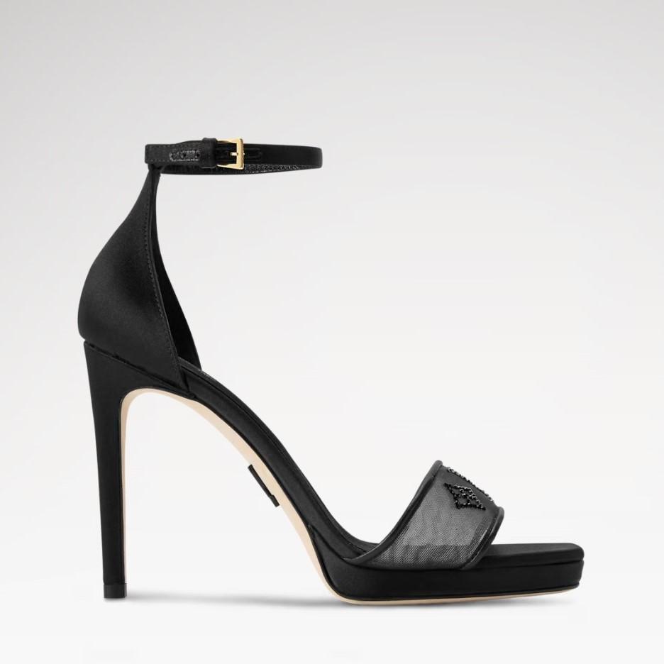 Louis Vuitton Gala Platform Sandales Noir Pour Femmes 1AJM18