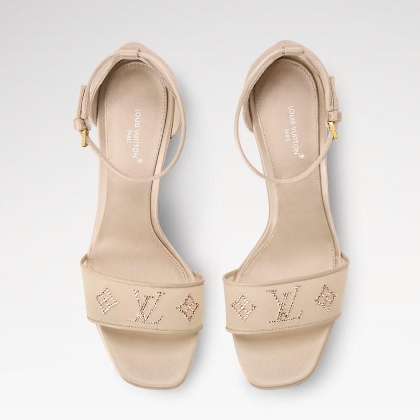 Louis Vuitton Gala Platform Sandals Nude For Women 1AJM52