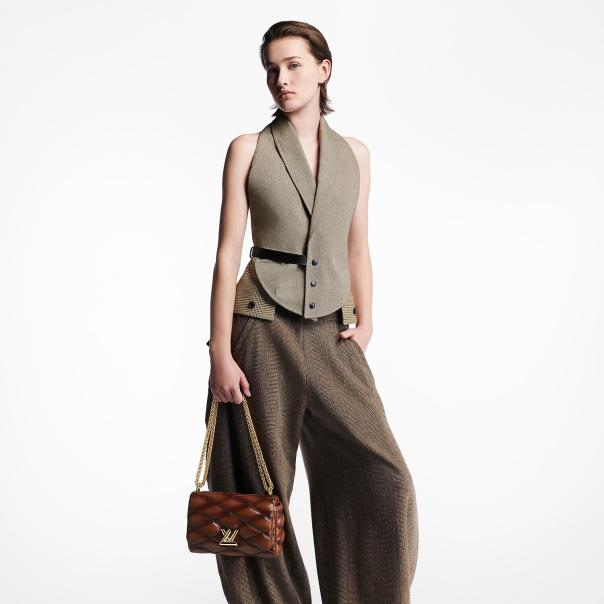 Louis Vuitton GO-14 MM Tan Bag For Women M23601- 9.1 Inches/ 23 Cm