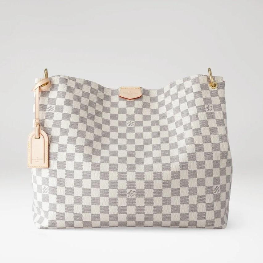 Louis Vuitton Graceful MM Damier Azur Bag For Women 41cm/ 16.1 In N42233