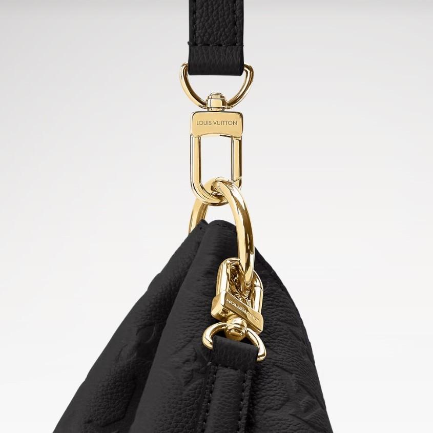 Louis Vuitton Hobo Metis Shoulder Bag 13.8in/ 35cm Black Monogram Empreinte Gold Hardware For Women M27189