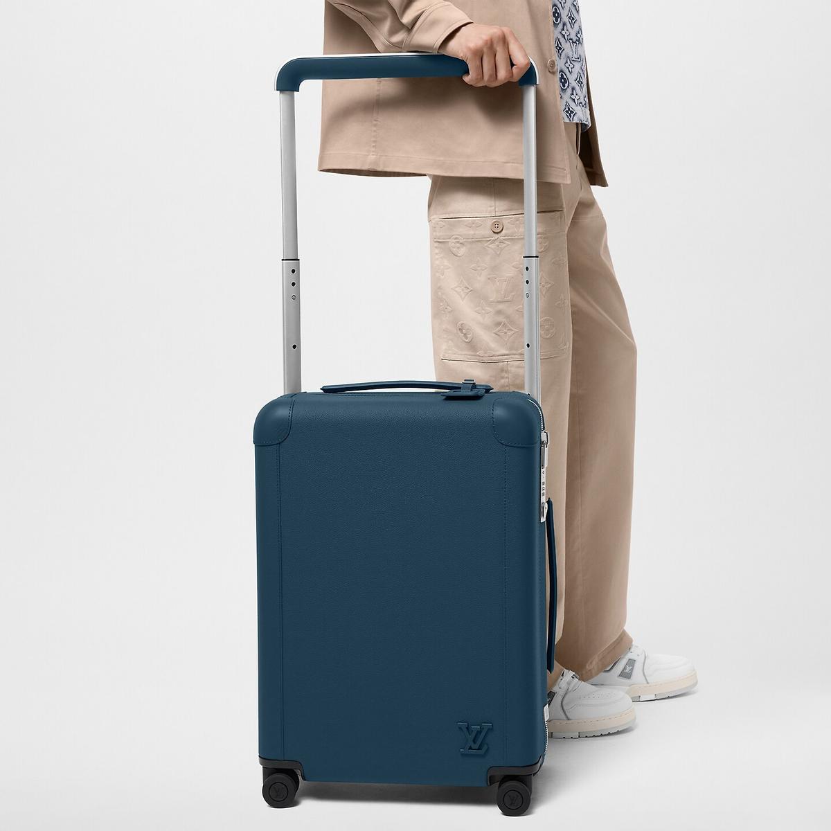 Louis Vuitton Horizon 55 Suitcase 21.7in/ 55cm Blue Silver Hardware M10290