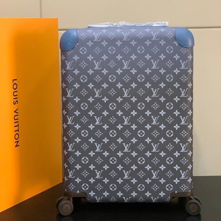 Louis Vuitton Horizon 55 Suitcase 21.7in/ 55cm Navy Blue Gold Hardware