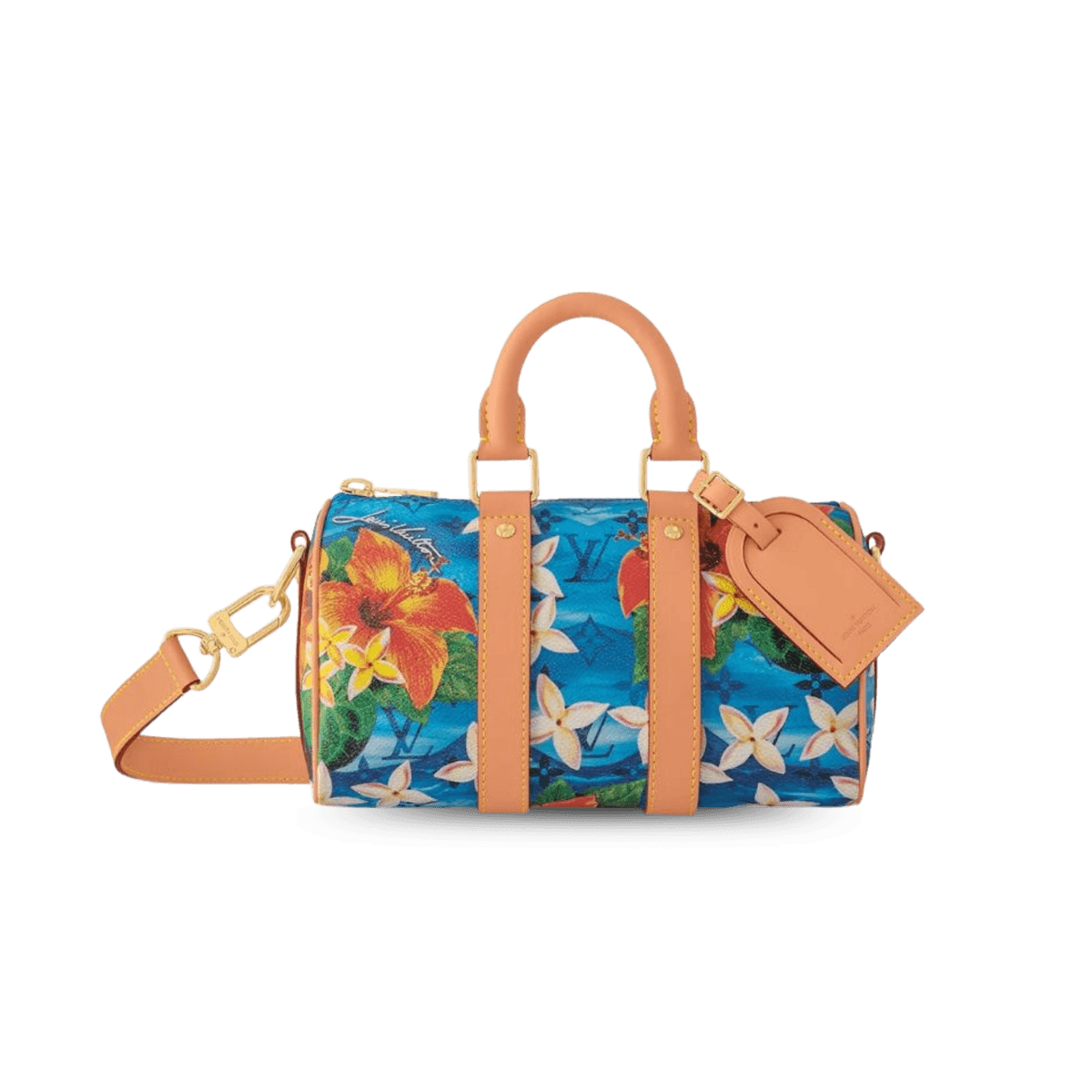 Louis Vuitton Keepall Bandouliere 25 Travel Bag 9.8in/ 25cm Multicolor Gold Hardware For Men M24999