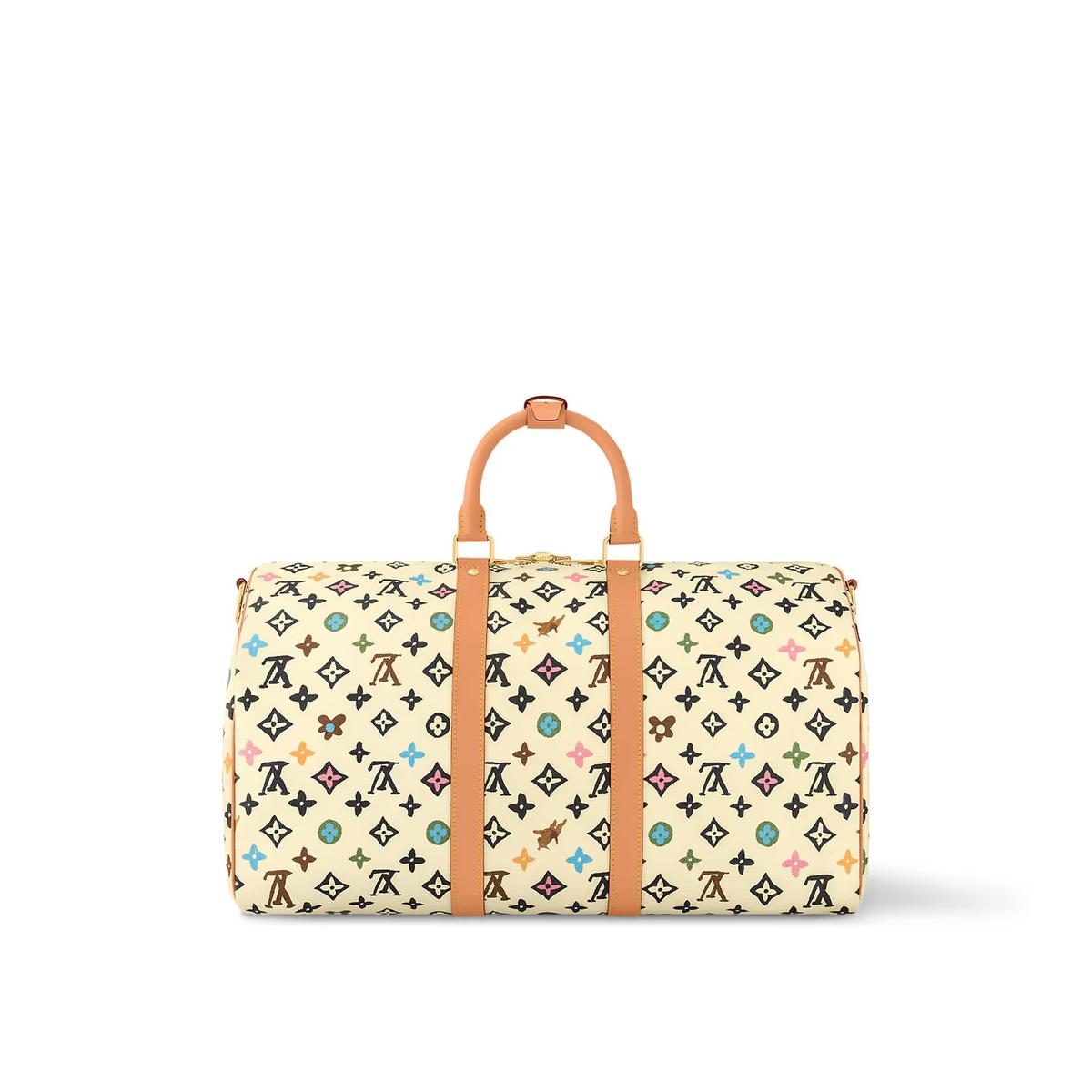 Louis Vuitton Keepall Bandouliere 45 Travel Bag 17.7in/ 45cm Vanilla Gold Hardware M25233