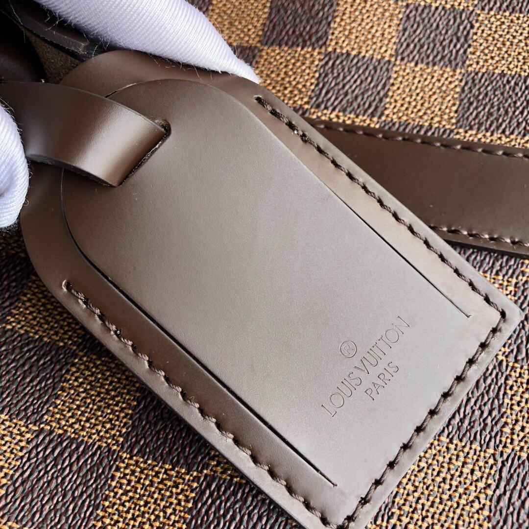 Louis Vuitton Keepall Bandouliere 45 Sac de voyage 17.7in/ 45cm Brown Damier Ebene Gold Hardware N41428