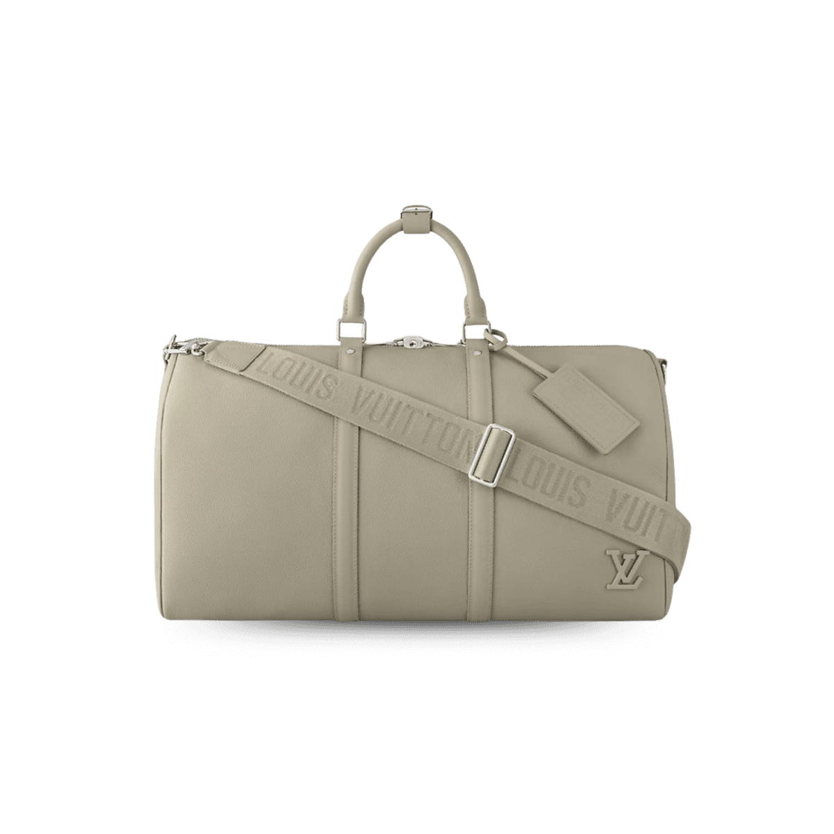 Louis Vuitton Keepall Bandouliere 50 Travel Bag 19.7in/ 50cm Sage Palladium Hardware M22609