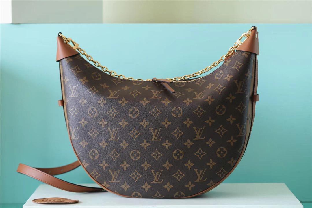 Louis Vuitton Loop Monogram Canvas By Nicolas Ghesquiere For Women, Women's Handbags, Shoulder And Crossbody Bags 38cm/15in LV
