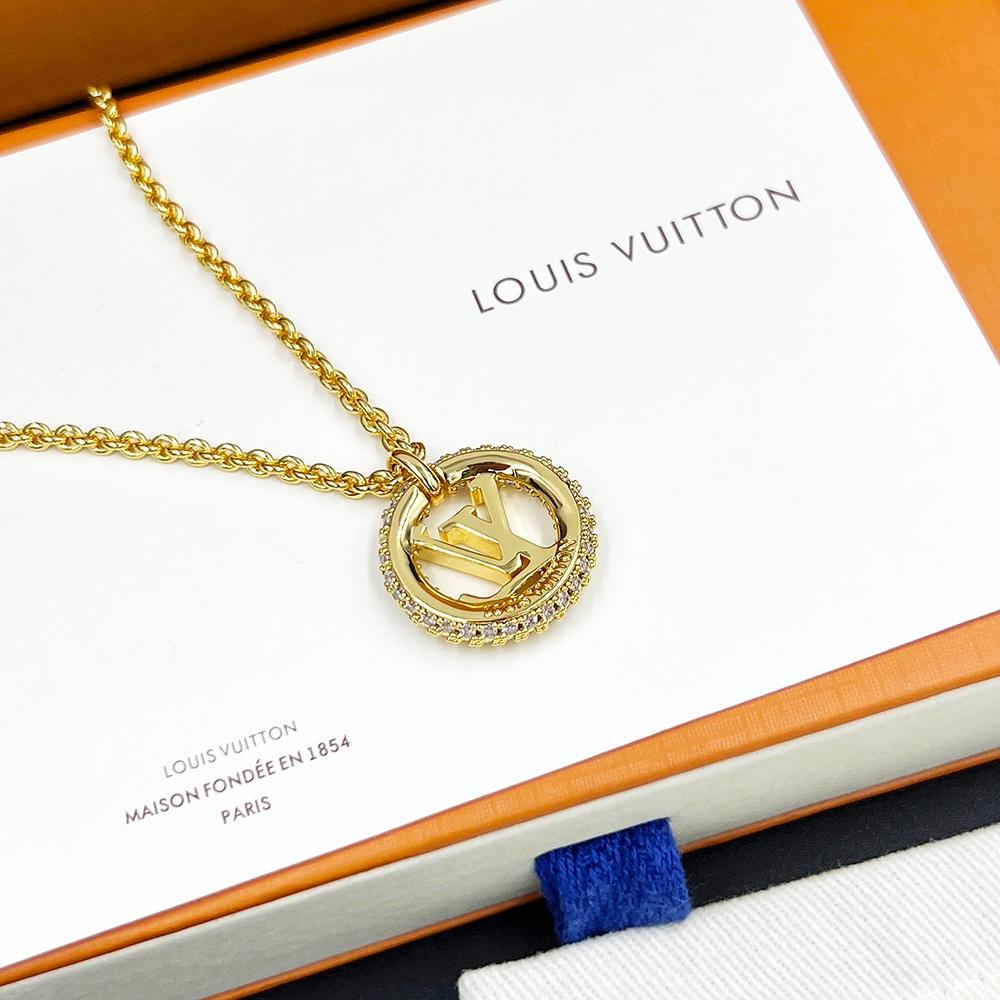 Louis Vuitton Louise By Night Necklace Gold For Women